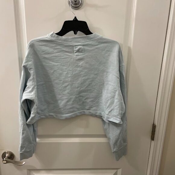 Cropped Light Blue Sweatshirt - Picture 3 of 5